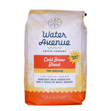 Load image into Gallery viewer, Water Avenue Coffee Company Cold Brew Blend coffee package on a white background
